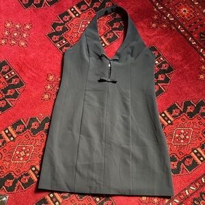 Abercrombie and Fitch Black Halter TALL Dress with cut out and Shorts